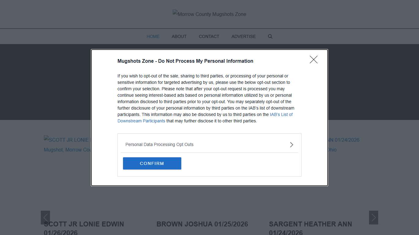 Morrow County Mugshots Zone